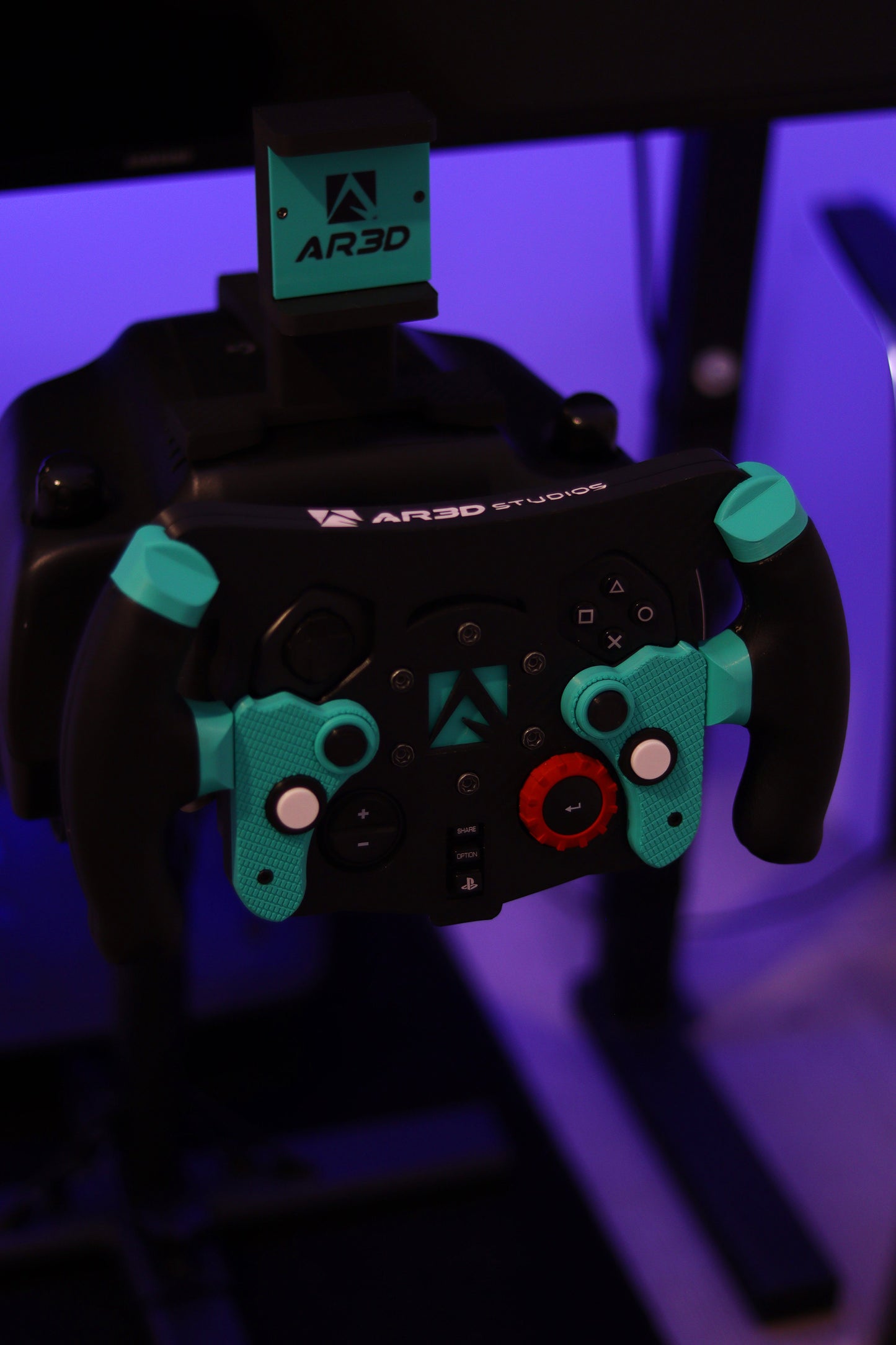Soporte Ajustable Smartphone para volantes Logitech g29 g920 g923 - Simracing Dashboard Telemetria - AR3D Studios