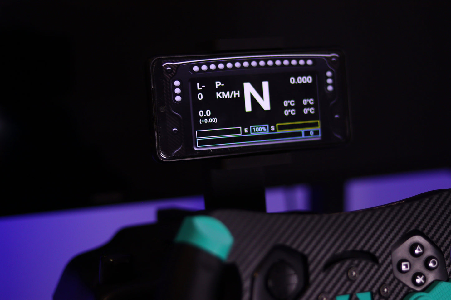 Soporte Ajustable Smartphone para volantes Logitech g29 g920 g923 - Simracing Dashboard Telemetria - AR3D Studios