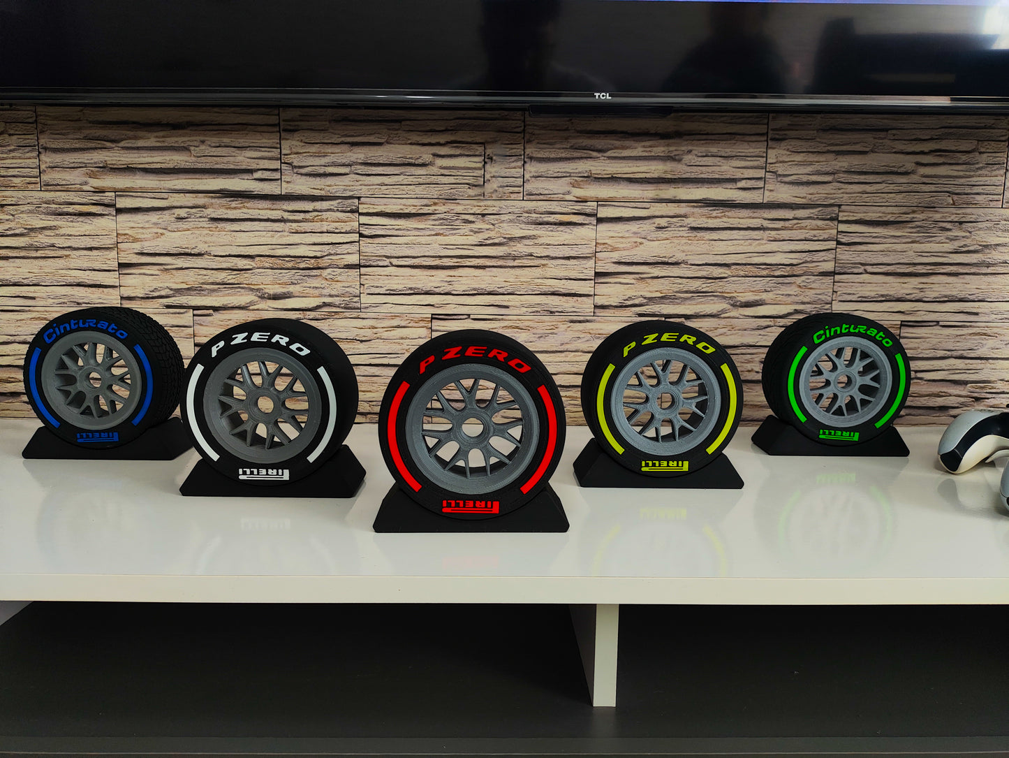 Simracing Decoracion Formula 1 Neumaticos F1 Varios Colores fabricados en 3D- AR3D Studios