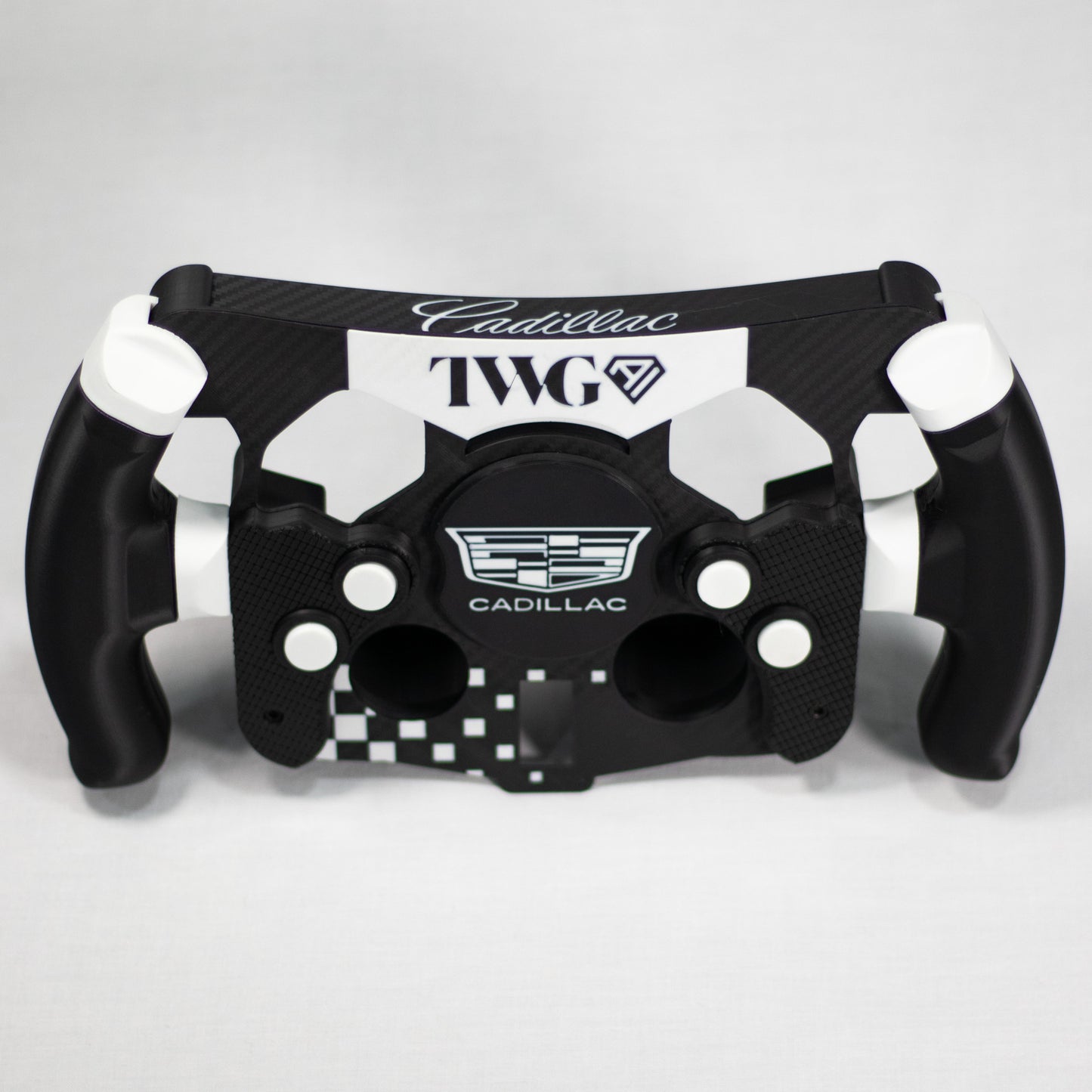 Réplica de volante F1 Cadillac con acabados de alta calidad para simracing