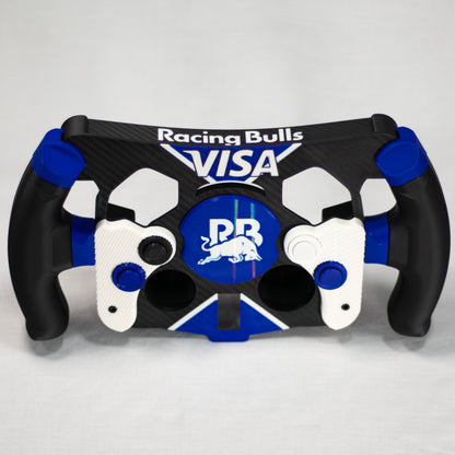 Réplica de volante F1 Racing Bulls con acabados de alta calidad para simracing