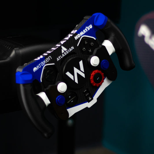 Aro de volante Mod F1 Williams instalado en base Logitech G29 G923 G920